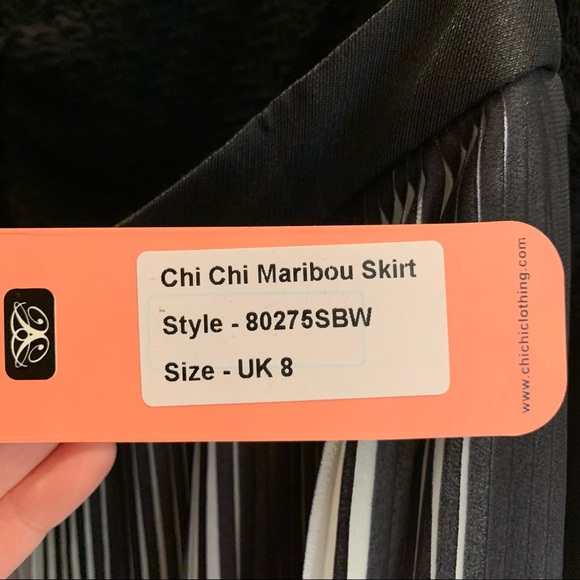 Asos Chi Chi London Ombré Pleated Midi Skirt 0-2 XS - Picture 11 of 13